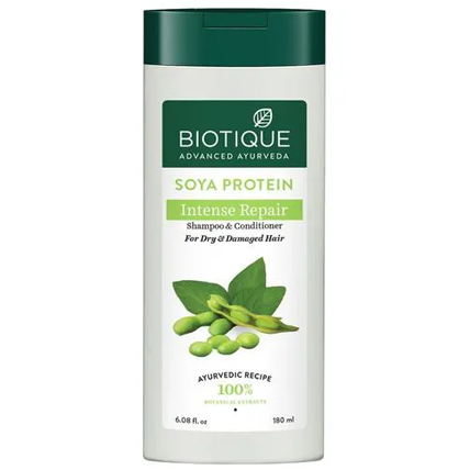 Biotique Shampoo And Conditioner Soya Protein Intense Repair 